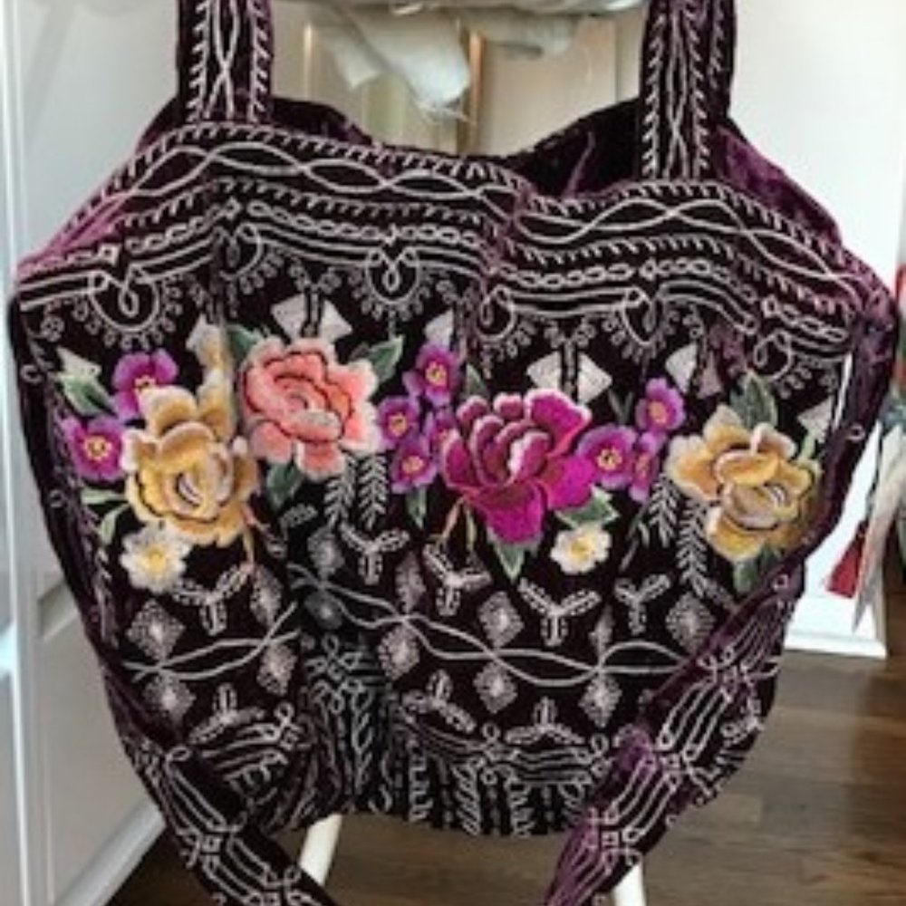 Johnny Was Velvet Tote